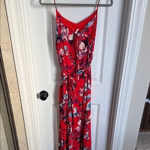 Pinkblush Red Floral Maxi Dress